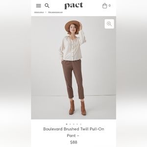 Pact, Boulevard brushed twill pants